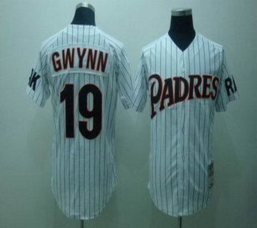 San Diego Padres 19 Tony Gwynn white Jerseys Throwback San Diego Padres 19 Tony Gwynn white Jerseys Throwback