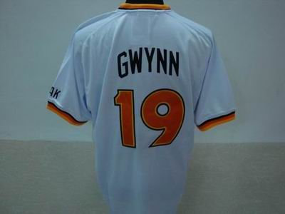 San Diego Padres 19# Tony Gwynn White Jerseys Majestic San Diego Padres 19# Tony Gwynn White Jerseys Majestic