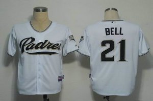 san diego padres 21 bell white cool base san diego padres 21 bell white cool base