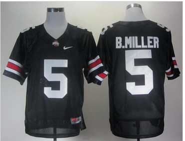 Ohio State Buckeyes Braxton Miller 5 Black College Football Jerseys