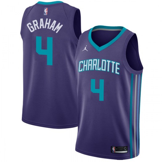 Nike Hornets #4 Devonte' Graham Purple NBA Jordan Swingman Statement Edition Jersey Nike Hornets #4 Devonte' Graham Purple NBA Jordan Swingman Statement Edition Jersey