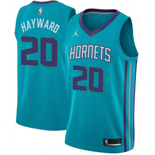 Nike Hornets #20 Gordon Hayward Teal NBA Jordan Swingman Icon Edition Jersey Nike Hornets #20 Gordon Hayward Teal NBA Jordan Swingman Icon Edition Jersey