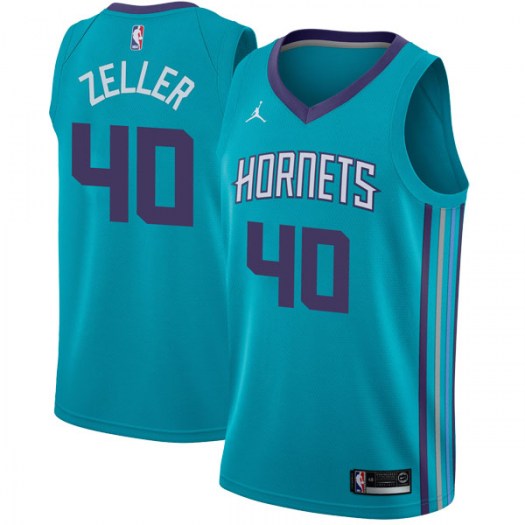 Nike Hornets #40 Cody Zeller Teal NBA Jordan Swingman Icon Edition Jersey Nike Hornets #40 Cody Zeller Teal NBA Jordan Swingman Icon Edition Jersey