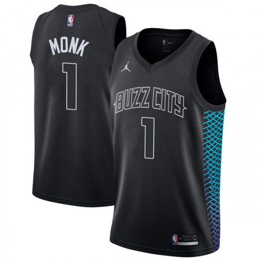 Nike Hornets #1 Malik Monk Black NBA Jordan Swingman City Edition Jersey Nike Hornets #1 Malik Monk Black NBA Jordan Swingman City Edition Jersey