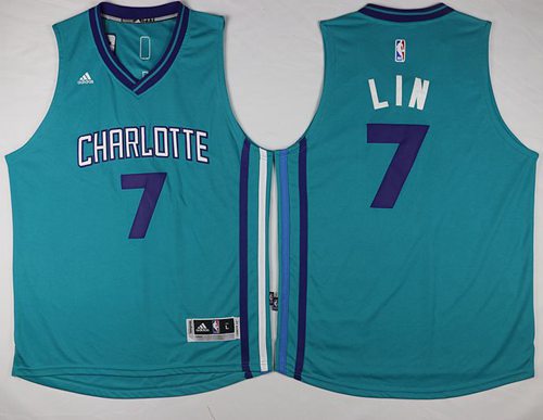 Hornets #7 Jeremy Lin Teal Stitched NBA Jersey Hornets #7 Jeremy Lin Teal Stitched NBA Jersey