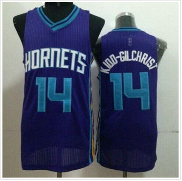 Revolution 30 Charlotte Hornets #14 Michael Kidd-Gilchrist Purple Stitched NBA Jersey