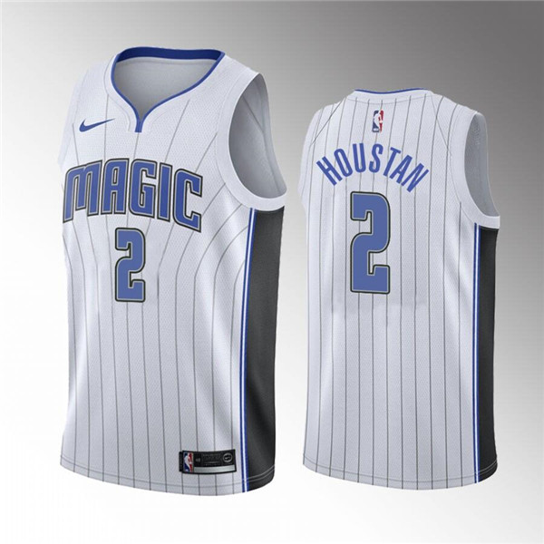 Men's Orlando Magic #2 Caleb Houstan White Association Edition Stitched Swingman Jersey Men's Orlando Magic #2 Caleb Houstan White Association Edition Stitched Swingman Jersey