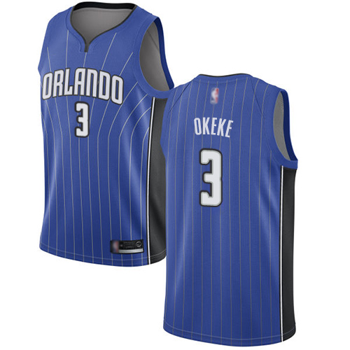 Magic #3 Chuma Okeke Royal Basketball Swingman Icon Edition Jersey Magic #3 Chuma Okeke Royal Basketball Swingman Icon Edition Jersey