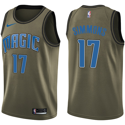 Nike Magic #17 Jonathon Simmons Green Salute to Service NBA Swingman Jersey Nike Magic #17 Jonathon Simmons Green Salute to Service NBA Swingman Jersey
