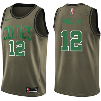 Nike Celtics #12 Terry Rozier Green Salute to Service Youth NBA Swingman Jersey
