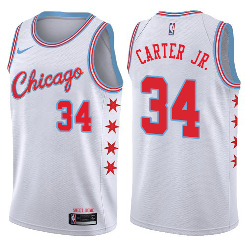 Nike Bulls #34 Wendell Carter Jr. White Youth NBA Swingman City Edition Jersey Nike Bulls #34 Wendell Carter Jr. White Youth NBA Swingman City Edition Jersey