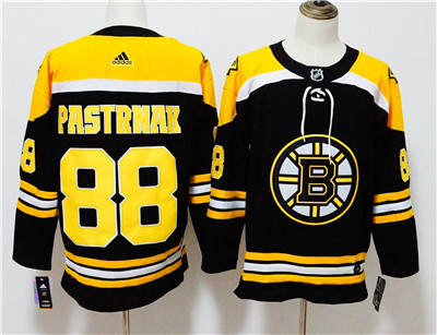 Adidas Bruins #88 David Pastrnak Black Home Authentic Stitched NHL Jersey