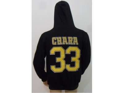 nhl jerseys boston bruins #33 chara black(pullover hooded sweatshirt)(ccm)