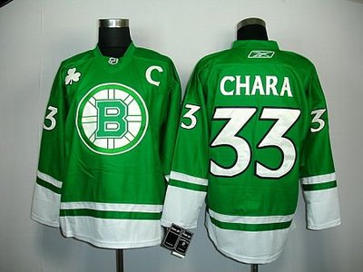 NHL Jerseys Boston Bruins #33 Chara green