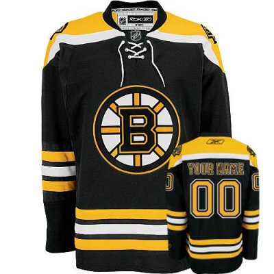 Boston Bruins Black Customized Jersey