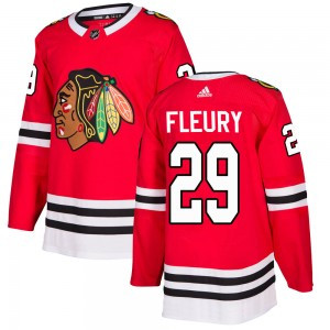 Men's Chicago Blackhawks #29 Marc-Andre Fleury Red Hockey Jersey