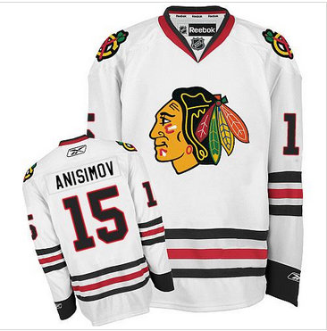 Chicago Blackhawks #15 Artem Anisimov White Stitched NHL Jersey Chicago Blackhawks #15 Artem Anisimov White Stitched NHL Jersey
