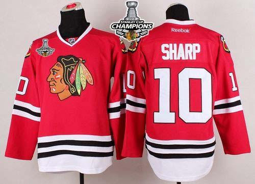 Chicago Blackhawks #10 Patrick Sharp Red Stanley Cup Champions NHL Jersey