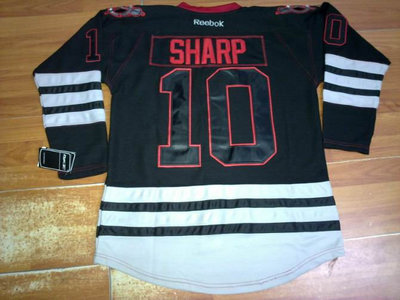 NHL Jerseys Chicago Blackhawks 10# sharp black