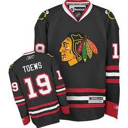 Chicago Blackhawks 19 Jonathan Toews Premier Dark black