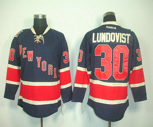 New York Rangers 30 lundqvist D.Blue 85TH patch jerseys