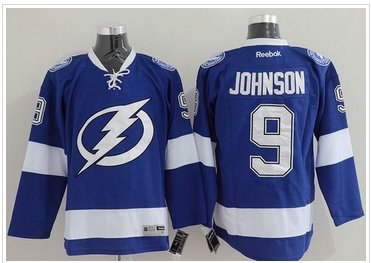 Tampa Bay Lightning #9 Tyler Johnson Blue Stitched NHL Jersey