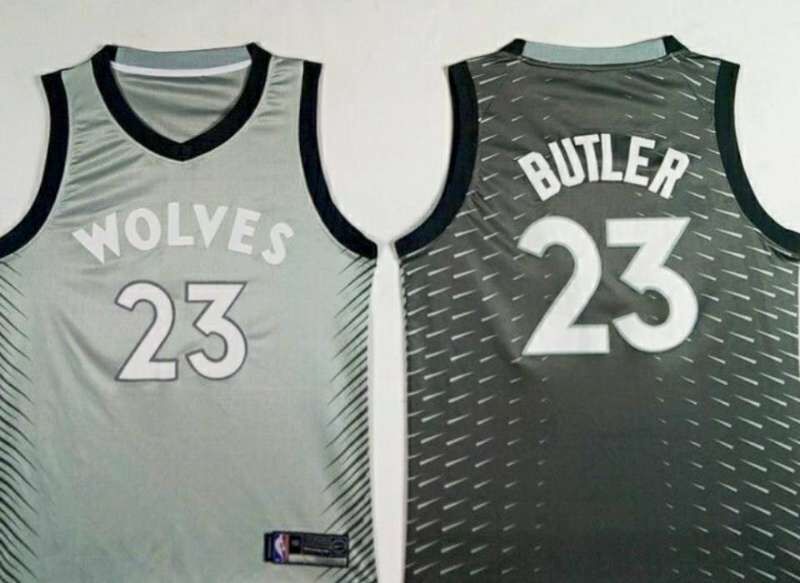Nike Timberwolves #23 Jimmy Butler Gray NBA Swingman City Edition Jersey Nike Timberwolves #23 Jimmy Butler Gray NBA Swingman City Edition Jersey