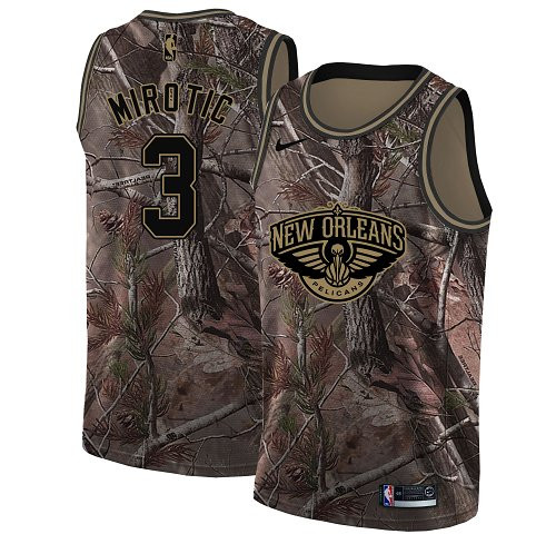 Nike Pelicans #3 Nikola Mirotic Camo NBA Swingman Realtree Collection Jersey