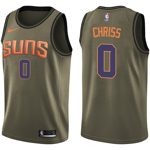 Nike Suns #0 Marquese Chriss Green Salute to Service NBA Swingman Jersey