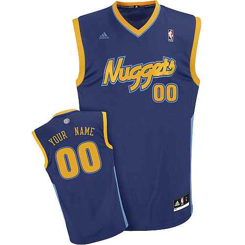 Denver Nuggets Custom Dk Blue Alternate Jersey