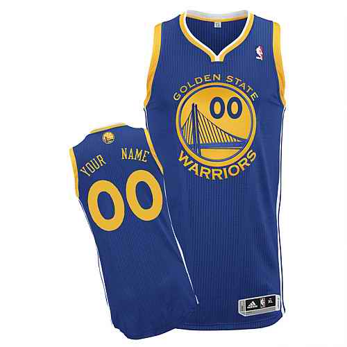 Golden State Warriors Custom Blue Road Jersey