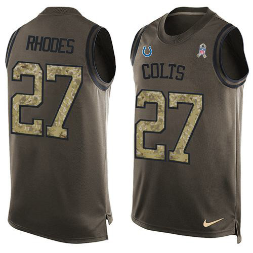 Nike Colts #27 Xavier Rhodes Green Men's Stitched NFL Limited Salute To Service Tank Top Jersey Nike Colts #27 Xavier Rhodes Green Men's Stitched NFL Limited Salute To Service Tank Top Jersey