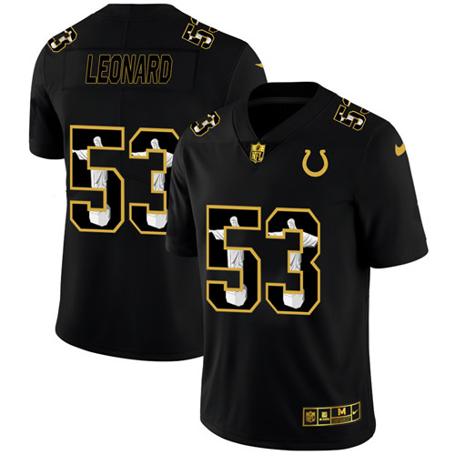 Indianapolis Colts #53 Darius Leonard Men's Nike Carbon Black Vapor Cristo Redentor Limited NFL Jersey