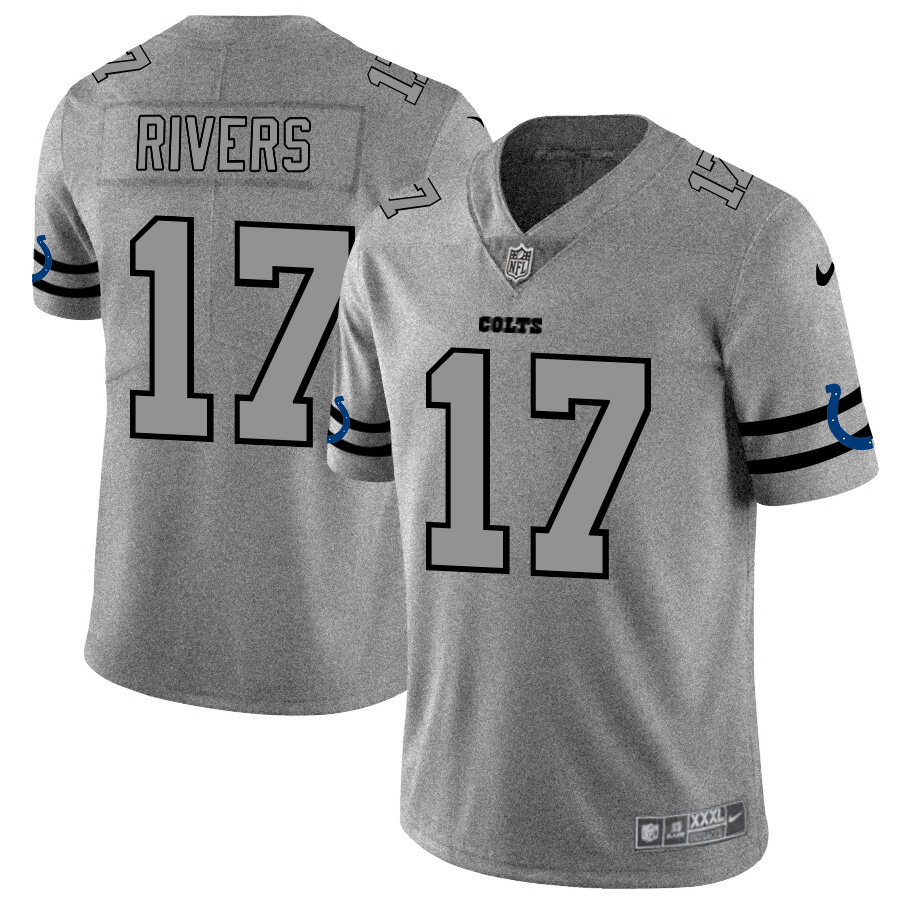 Indianapolis Colts #17 Philip Rivers Men's Nike Gray Gridiron II Vapor Untouchable Limited NFL Jersey Indianapolis Colts #17 Philip Rivers Men's Nike Gray Gridiron II Vapor Untouchable Limited NFL Jersey