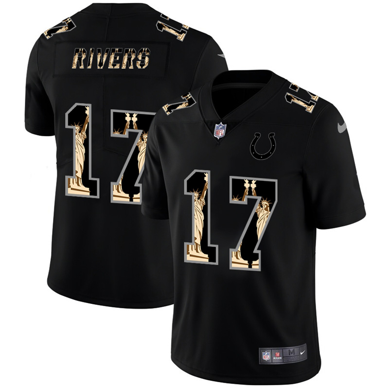 Indianapolis Colts #17 Philip Rivers Carbon Black Vapor Statue Of Liberty Limited NFL Jersey Indianapolis Colts #17 Philip Rivers Carbon Black Vapor Statue Of Liberty Limited NFL Jersey