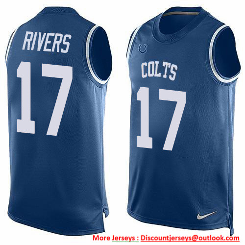 Nike Colts #17 Philip Rivers Royal Blue Team Color Men's Stitched NFL Limited Tank Top Jersey Nike Colts #17 Philip Rivers Royal Blue Team Color Men's Stitched NFL Limited Tank Top Jersey