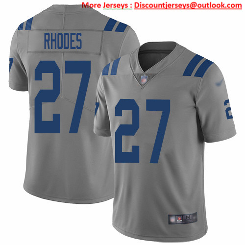 Nike Colts #27 Xavier Rhodes Gray Men's Stitched NFL Limited Inverted Legend Jersey Nike Colts #27 Xavier Rhodes Gray Men's Stitched NFL Limited Inverted Legend Jersey