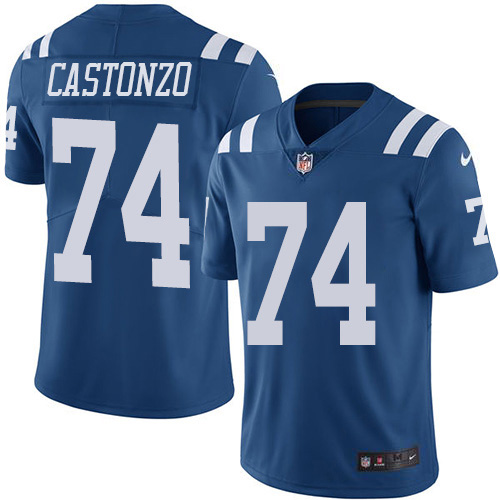 Nike Colts #74 Anthony Castonzo Royal Blue Men's Stitched NFL Limited Rush Jersey Nike Colts #74 Anthony Castonzo Royal Blue Men's Stitched NFL Limited Rush Jersey