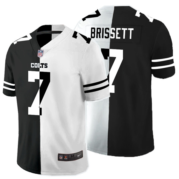 Nike Colts 7 Jacoby Brissett Black And White Split Vapor Untouchable Limited Jersey Nike Colts 7 Jacoby Brissett Black And White Split Vapor Untouchable Limited Jersey