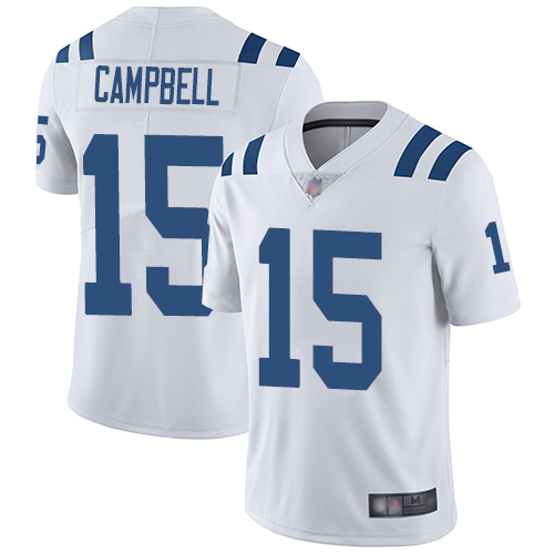 Colts #15 Parris Campbell White Men's Stitched Football Vapor Untouchable Limited Jersey Colts #15 Parris Campbell White Men's Stitched Football Vapor Untouchable Limited Jersey