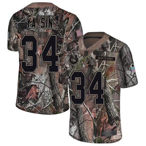 Colts #34 Rock Ya-Sin Camo Men's Stitched Football Limited Rush Realtree Jersey Colts #34 Rock Ya-Sin Camo Men's Stitched Football Limited Rush Realtree Jersey