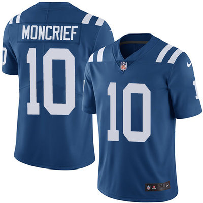 Nike Colts #10 Donte Moncrief Royal Blue Team Color Men's Stitched NFL Vapor Untouchable Limited Jersey