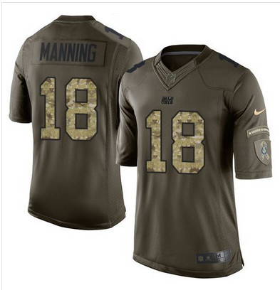 Nike Colts #18 Peyton Manning Green Men's Stitched NFL Limited Salute to Service Jersey Nike Colts #18 Peyton Manning Green Men's Stitched NFL Limited Salute to Service Jersey