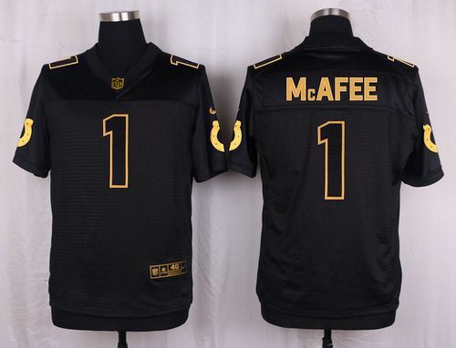 Nike Colts #1 Pat McAfee Black Men's Stitched NFL Elite Pro Line Gold Collection Jersey Nike Colts #1 Pat McAfee Black Men's Stitched NFL Elite Pro Line Gold Collection Jersey