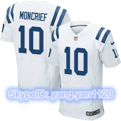 Nike Colts #10 Donte Moncrief White Men's Stitched NFL Elite Jersey Nike Colts #10 Donte Moncrief White Men's Stitched NFL Elite Jersey