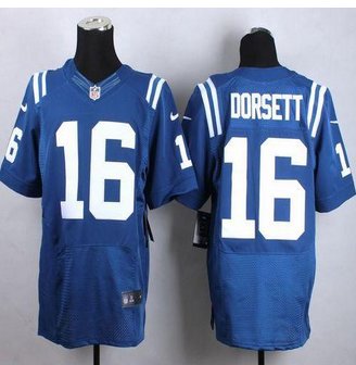 New Indianapolis Colts #16 Phillip Dorsett Royal Blue Team Color Men's Stitched NFL Elite Jersey