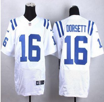 New Indianapolis Colts #16 Phillip Dorsett White Men's Stitched NFL Elite Jersey