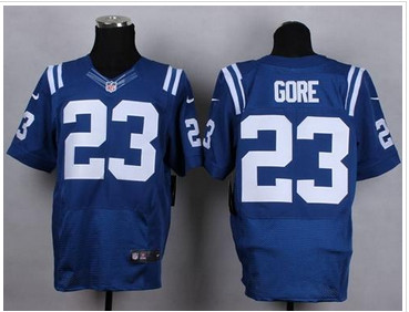 NEW Indianapolis Colts #23 Frank Gore Royal Blue Team Color Men''s Stitched NFL Elite Jersey