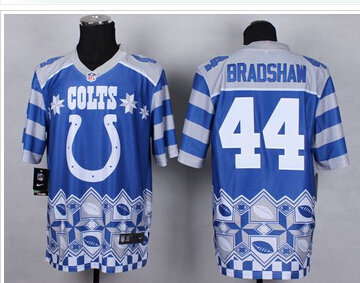 New Indianapolis Colts #44 Ahmad Bradshaw Royal Blue NFL Elite Noble Fashion Jersey
