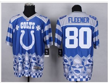 New Indianapolis Colts #80 Coby Fleener Royal Blue NFL Elite Noble Fashion Jersey